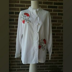 Vintage Crossing Pointe Asian Influenced Shirt